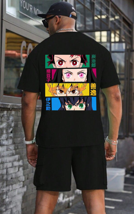 Demon Slayer Printed Drop Shoulder T-shirt