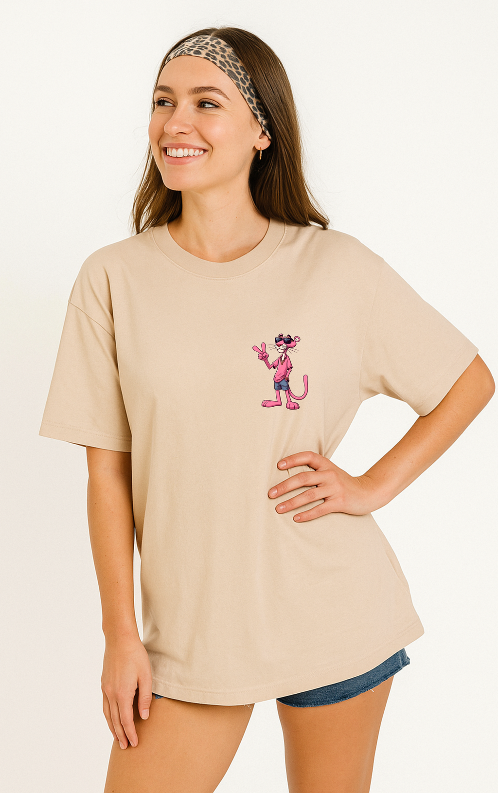 Pink Panther Woman's Oversized T-shirt