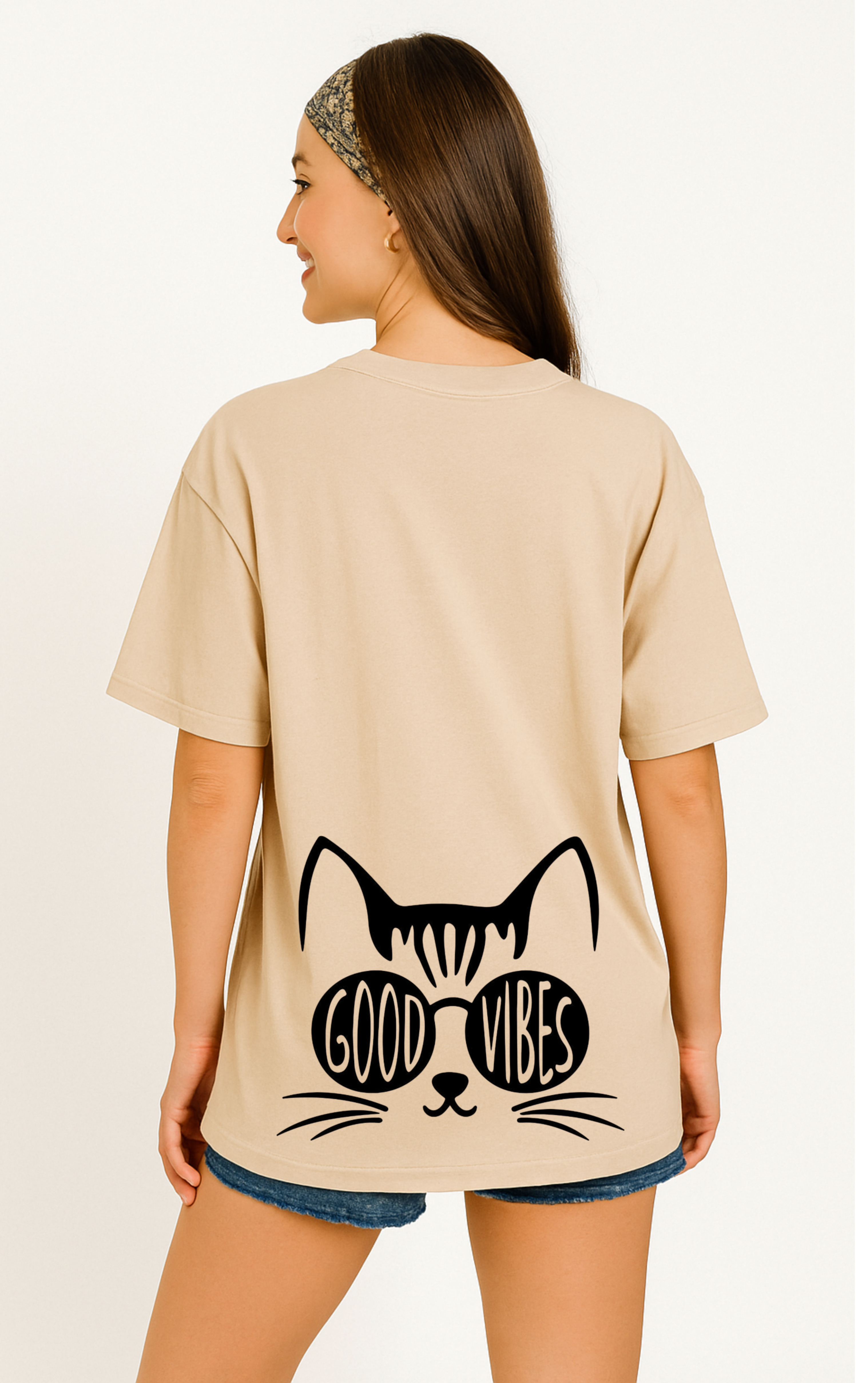 Good Vibes Oversized Woman's T-shirt