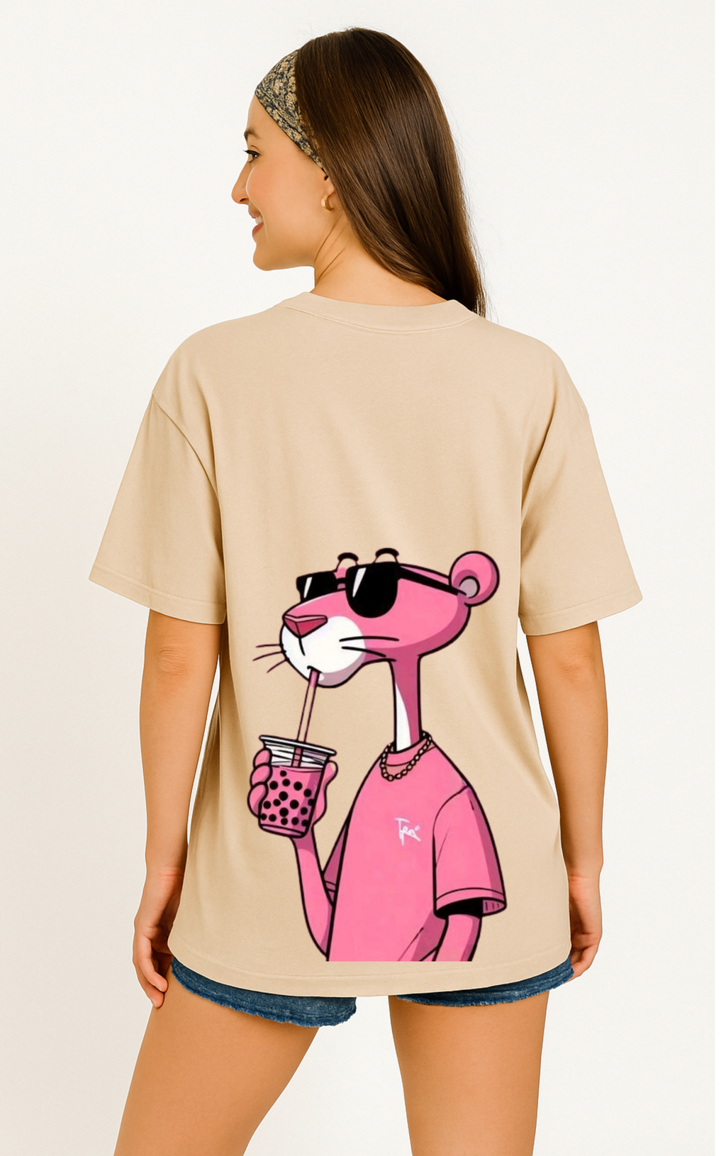 Pink Panther Woman's Oversized T-shirt