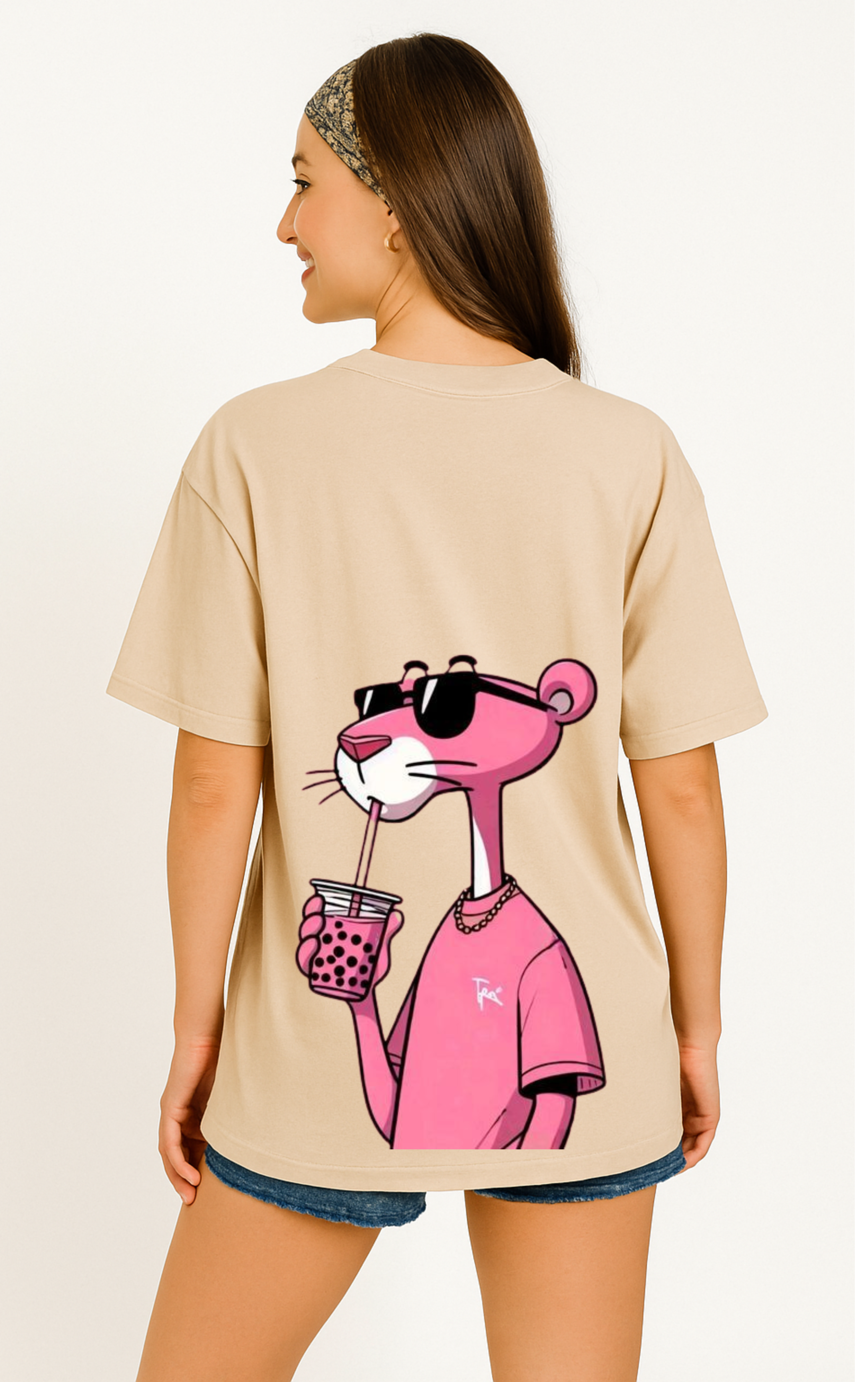 Pink Panther Woman's Oversized T-shirt