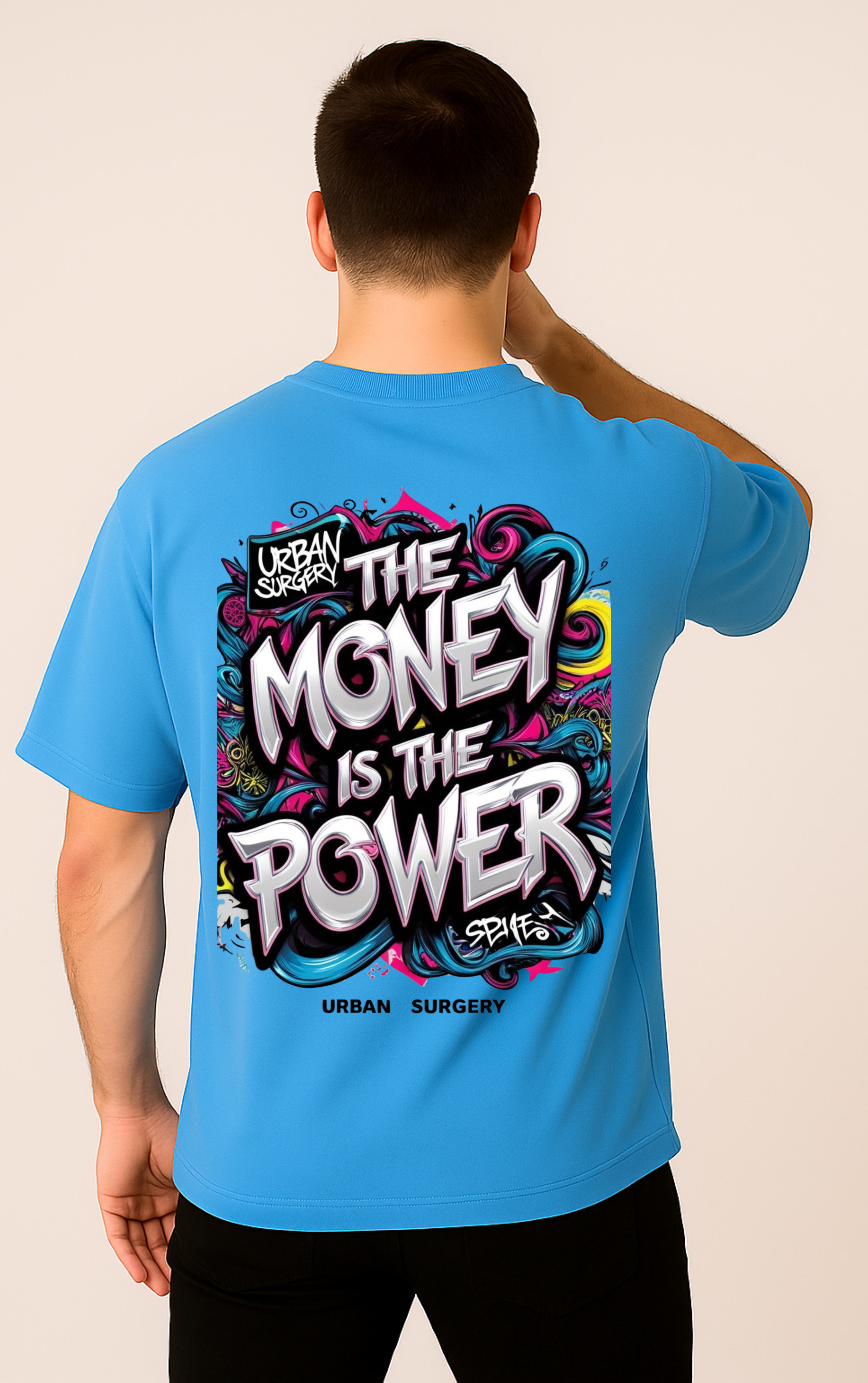 Royal Blue Oversized  Unisex Cotton T-shirt