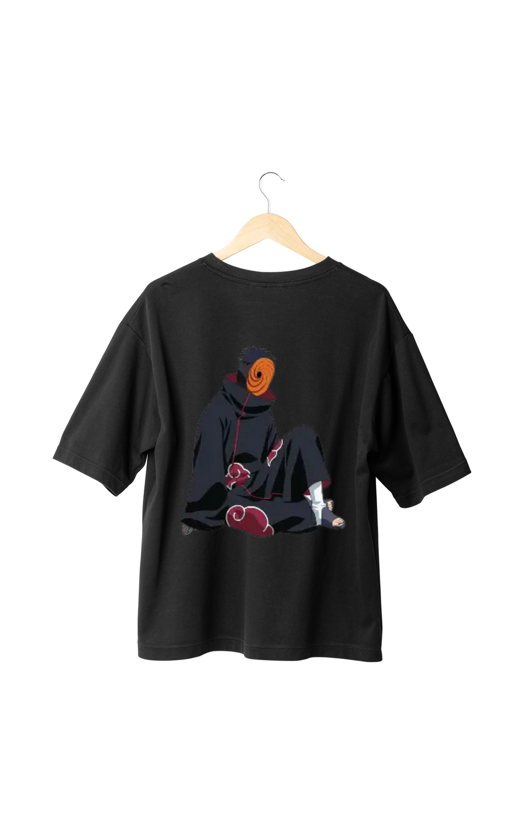 Uchiha Printed Oversized Cotton T-shirt