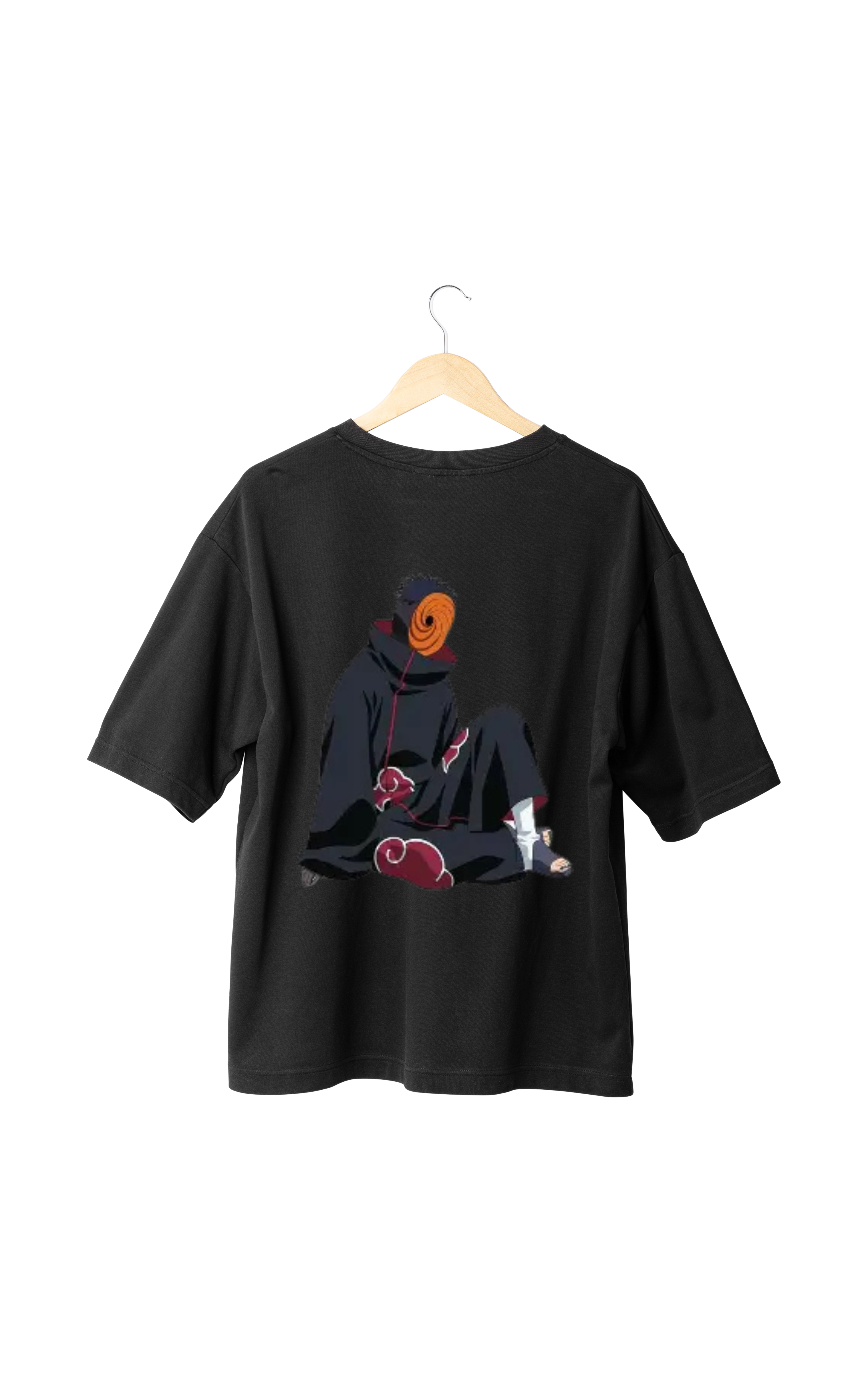 Uchiha Printed Oversized Cotton T-shirt
