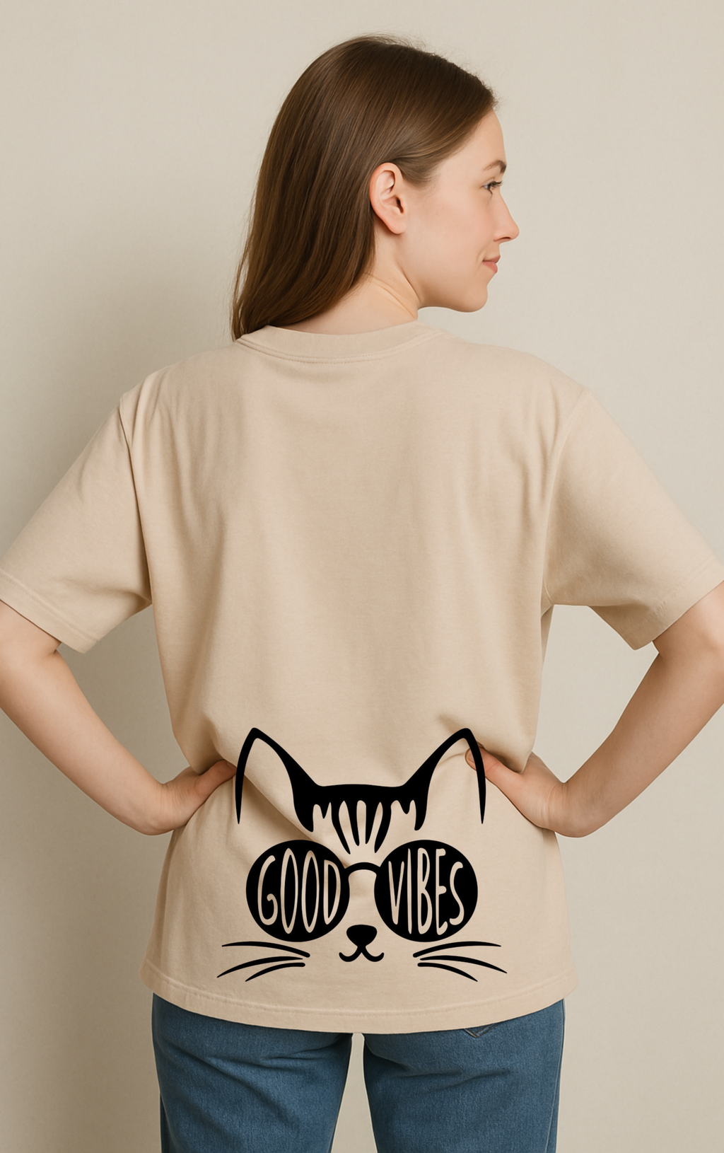 Good Vibes Oversized Woman's T-shirt