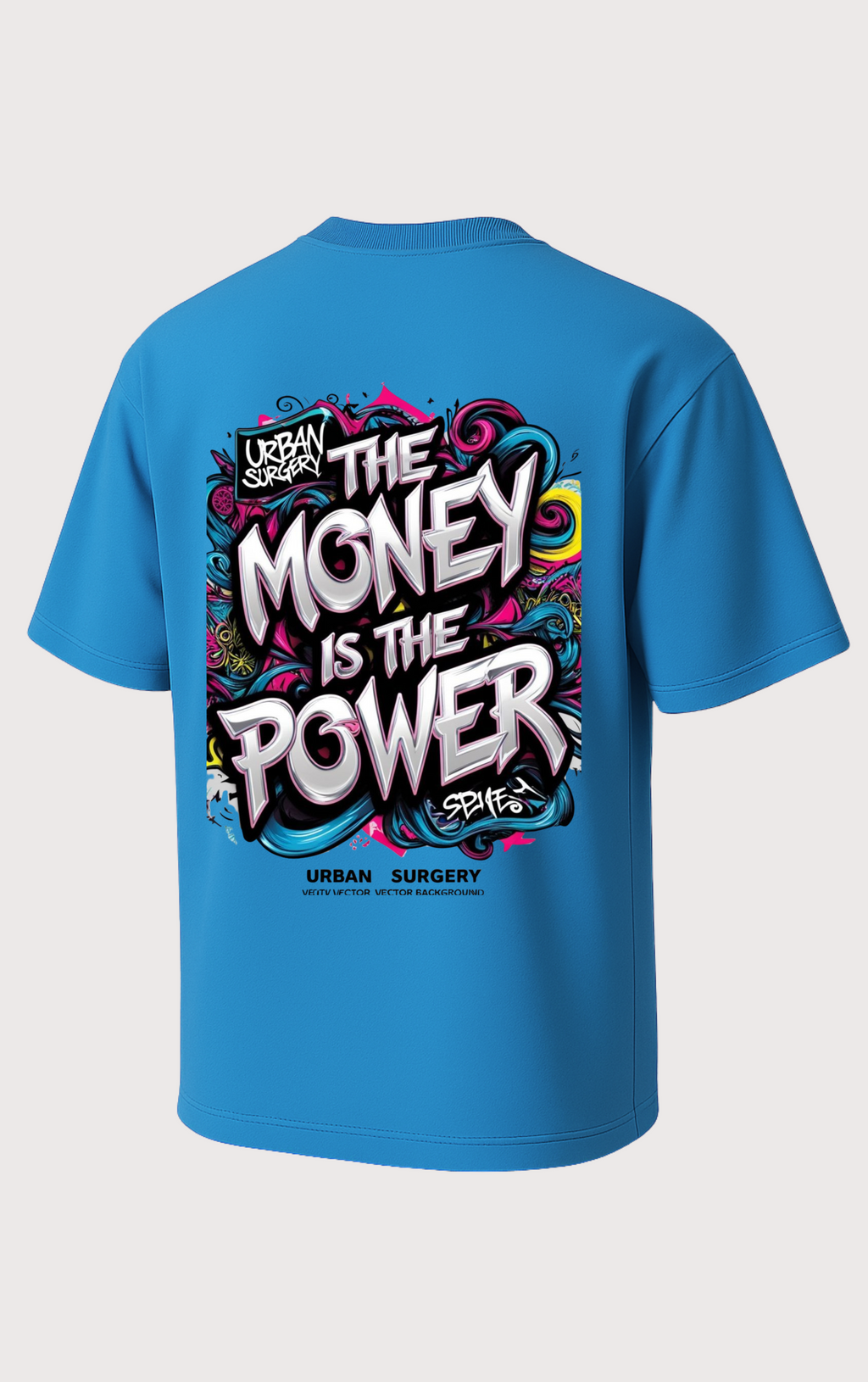 Royal Blue Oversized  Unisex Cotton T-shirt