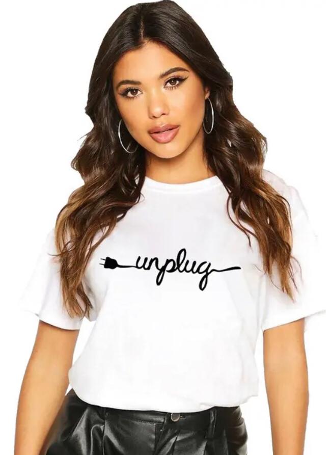 Unplug Printed Crop Top