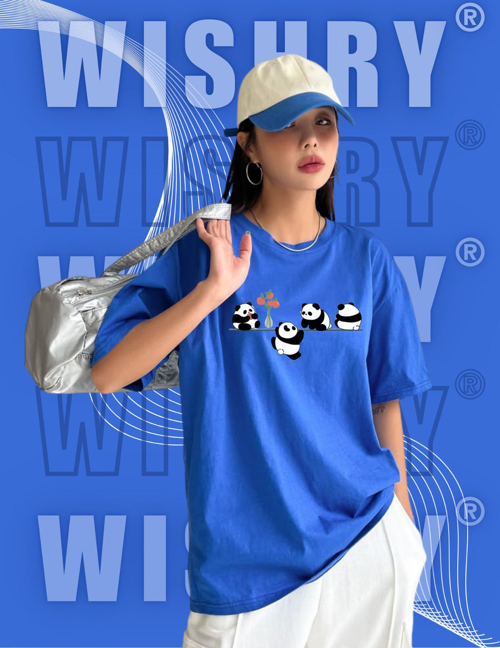 Blue Oversized  Unisex T-shirt