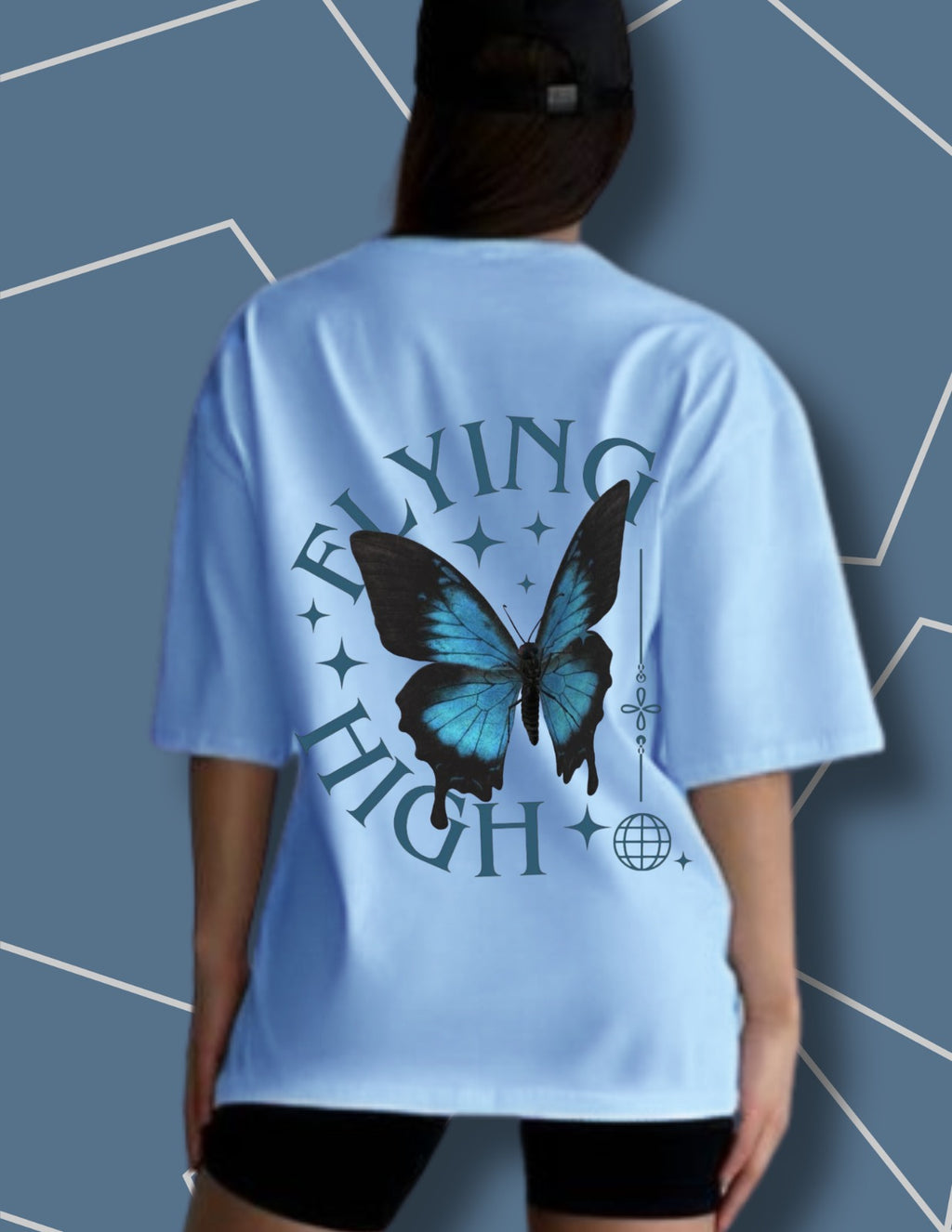 Flying Blue Sversized t Shirts
