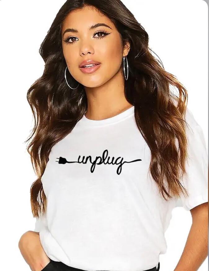 Unplug Printed Crop Top