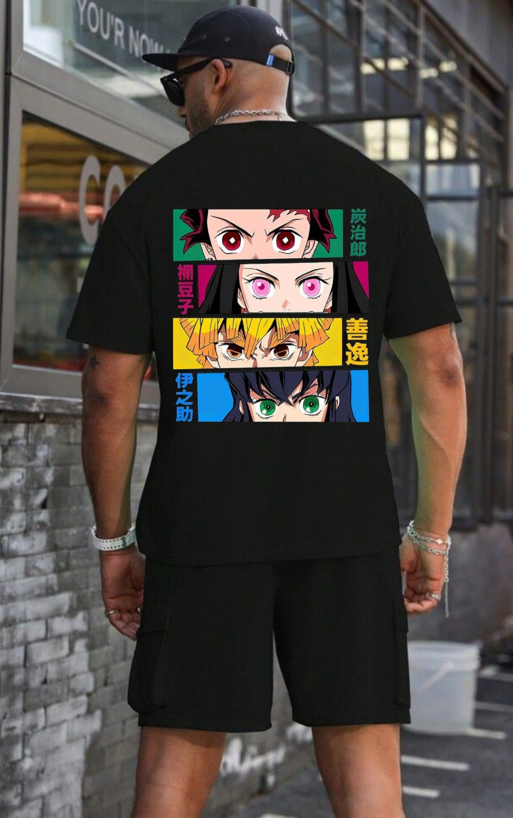 Demon Slayer Printed Drop Shoulder T-shirt