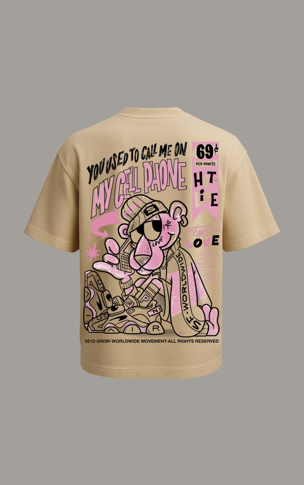 Pink Panther OverSize Tshirt – WISHRY®