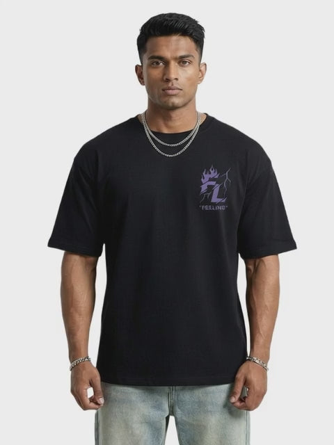 Black Oversized Streetwear Tee – Feeling Edition